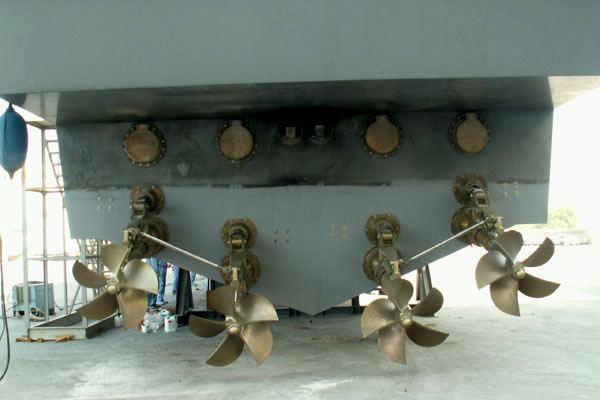 36m coast guard vessel bow construction